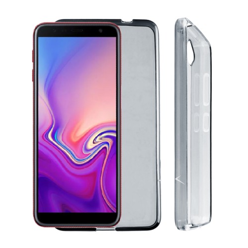 VOLTE-TEL ΘΗΚΗ SAMSUNG J6 PLUS J610 6.0" SLIMCOLOR TPU ΔΙΑΦΑΝΗ ΓΚΡΙ