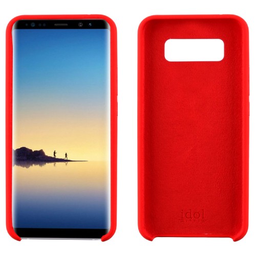 IDOL 1991 ΘΗΚΗ SAMSUNG NOTE 8 N950 6.3" VELVET TPU CAMERA GUARD PROTECTION RED