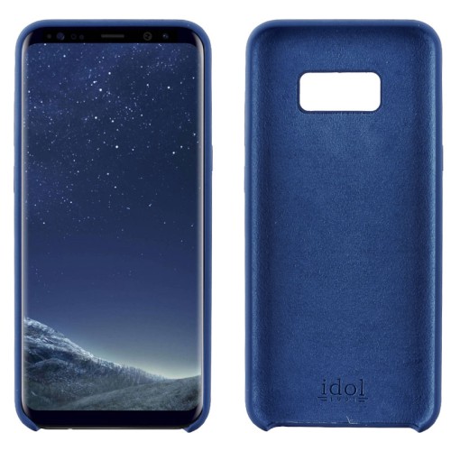 IDOL 1991 ΘΗΚΗ SAMSUNG S8 PLUS G955 6.2" VELVET TPU CAMERA GUARD PROTECTION BLUE