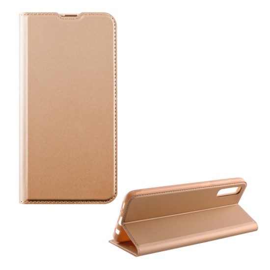 IDOL 1991 ΘΗΚΗ SAMSUNG A70 2019 A705 6.7" PRIME MAGNET BOOK STAND GOLD