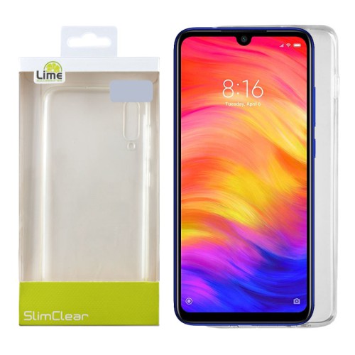LIME ΘΗΚΗ XIAOMI REDMI NOTE 7 PRO/NOTE 7 6.3" SLIMCLEAR TPU ΔΙΑΦΑΝΗ