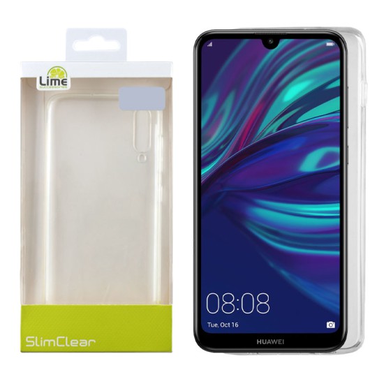 LIME ΘΗΚΗ HUAWEI Y7 2019/Y7 PRIME 2019/Y7 PRO 2019 6.26" SLIMCLEAR TPU CAMERA GUARD ΔΙΑΦΑΝΗ
