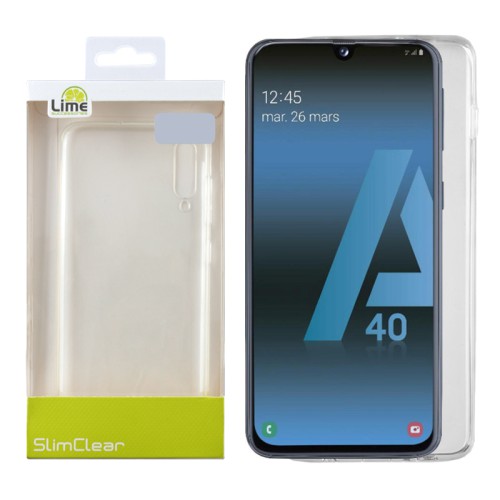 LIME ΘΗΚΗ SAMSUNG A40 A405 5.9" SLIMCLEAR TPU ΔΙΑΦΑΝΗ