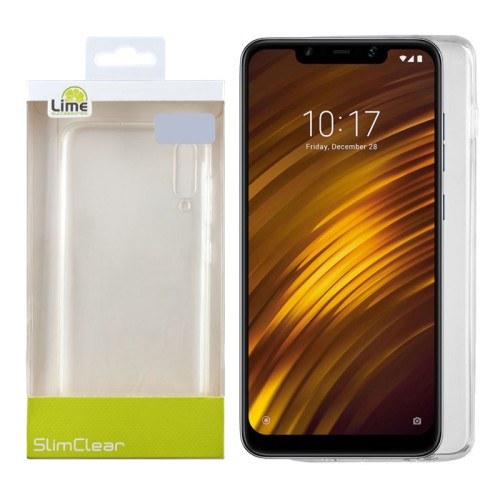 LIME ΘΗΚΗ XIAOMI POCOPHONE F1 6.18" SLIMCLEAR TPU ΔΙΑΦΑΝΗ