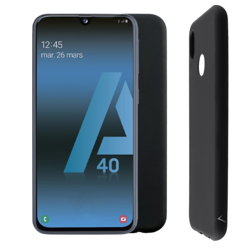 VOLTE-TEL ΘΗΚΗ SAMSUNG A40 A405 5.9" SILICON TPU CAMERA GUARD BLACK
