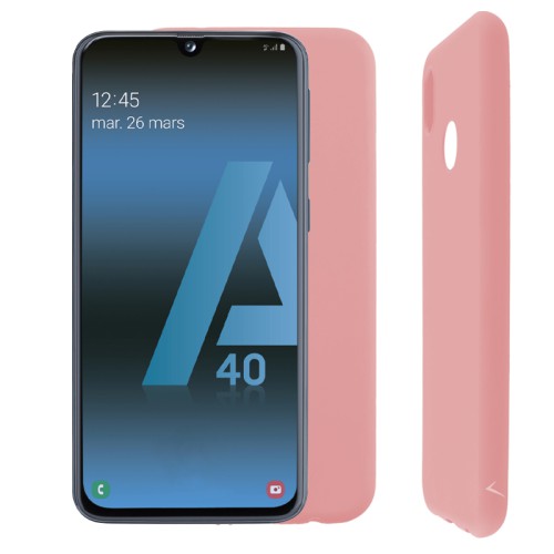 VOLTE-TEL ΘΗΚΗ SAMSUNG A40 A405 5.9" SILICON TPU CAMERA GUARD PINK