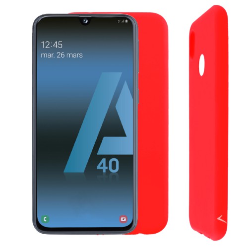 VOLTE-TEL ΘΗΚΗ SAMSUNG A40 A405 5.9" SILICON TPU CAMERA GUARD RED