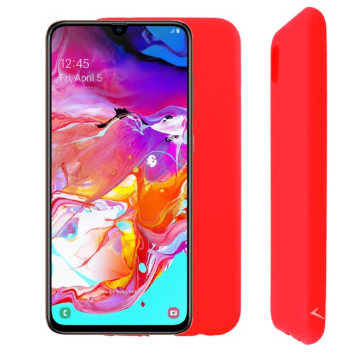 VOLTE-TEL ΘΗΚΗ SAMSUNG A70 2019 A705 6.7" SILICON TPU CAMERA GUARD RED