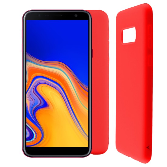 VOLTE-TEL ΘΗΚΗ SAMSUNG J4 PLUS J415 6.0" SILICON TPU CAMERA GUARD RED