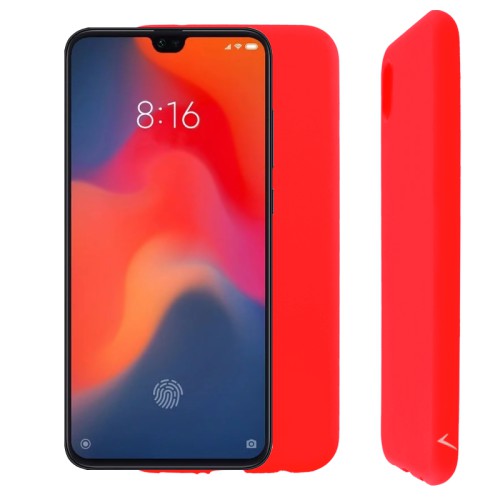 VOLTE-TEL ΘΗΚΗ XIAOMI MI 9 6.39" SILICON TPU CAMERA GUARD RED