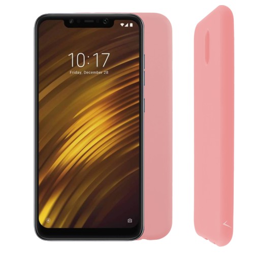 VOLTE-TEL ΘΗΚΗ XIAOMI POCOPHONE F1 6.18" SILICON TPU CAMERA GUARD PINK
