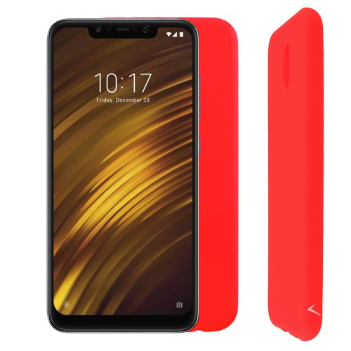 VOLTE-TEL ΘΗΚΗ XIAOMI POCOPHONE F1 6.18" SILICON TPU CAMERA GUARD RED