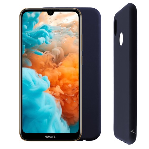 VOLTE-TEL ΘΗΚΗ HUAWEI Y6 PRO/Y6 2019 6.09" SILICON TPU CAMERA GUARD BLUE