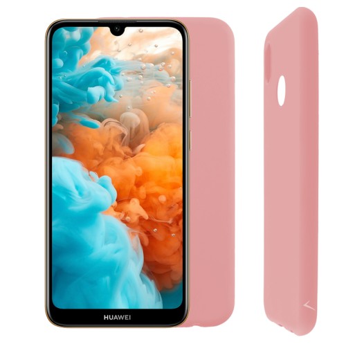 VOLTE-TEL ΘΗΚΗ HUAWEI Y6 PRO/Y6 2019 6.09" SILICON TPU CAMERA GUARD PINK