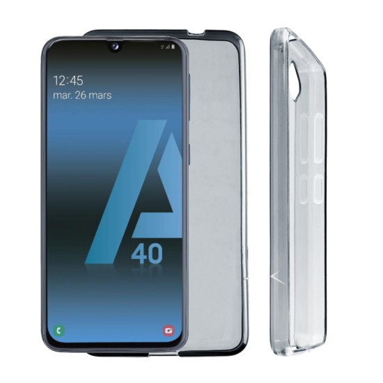 VOLTE-TEL ΘΗΚΗ SAMSUNG A40 A405 5.9" SLIMCOLOR AIR TPU ΔΙΑΦΑΝΗ ΓΚΡΙ