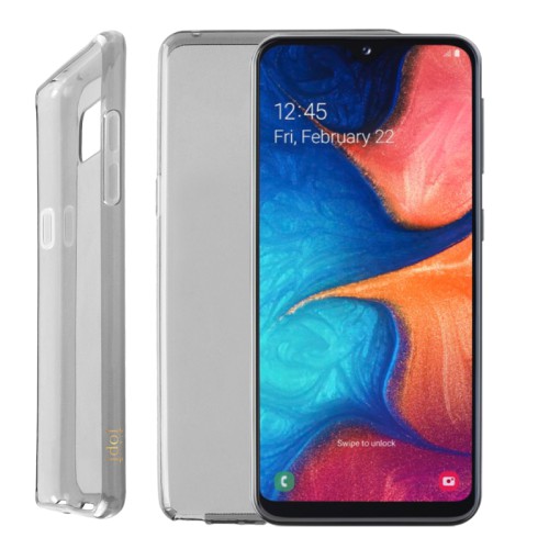 IDOL 1991 ΘΗΚΗ SAMSUNG A20e 2019 A202 5.8" AIR SLIM TPU ΔΙΑΦΑΝΗ ΓΚΡΙ