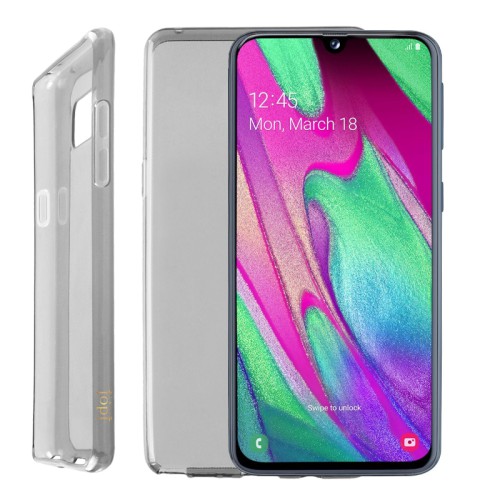 IDOL 1991 ΘΗΚΗ SAMSUNG A40 A405 5.9" AIR SLIM TPU ΔΙΑΦΑΝΗ ΓΚΡΙ