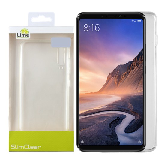 LIME ΘΗΚΗ XIAOMI MI MAX 3 6.9" SLIMCLEAR TPU ΔΙΑΦΑΝΗ