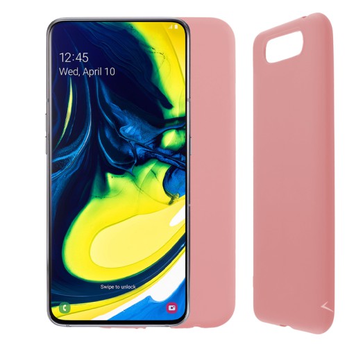 VOLTE-TEL ΘΗΚΗ SAMSUNG A80 2019 A805 6.7" SILICON TPU CAMERA GUARD PINK