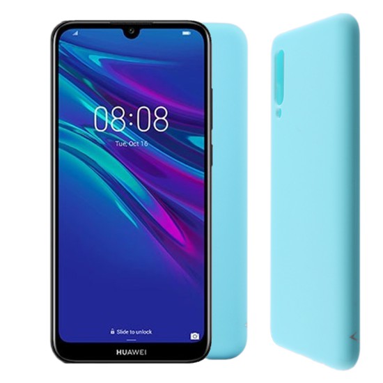 VOLTE-TEL ΘΗΚΗ HUAWEI Y6 PRO/Y6 2019 6.09" SILICON TPU CAMERA GUARD LIGHT BLUE