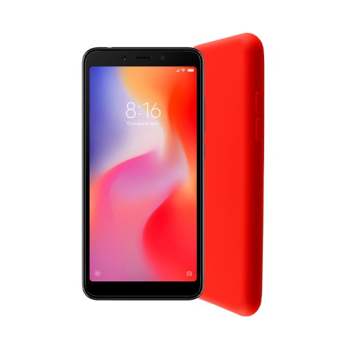 LIME ΘΗΚΗ XIAOMI REDMI 6 5.45" VELVET TPU 4 SIDE RED