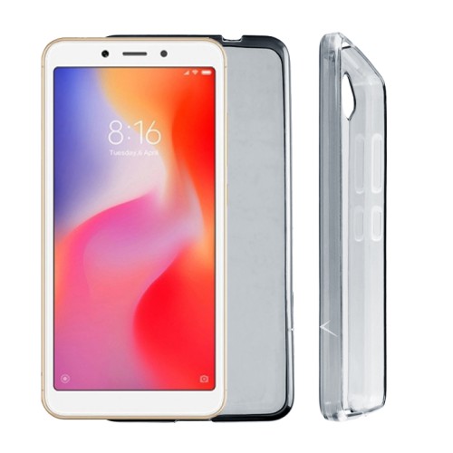 VOLTE-TEL ΘΗΚΗ XIAOMI REDMI 6A 5.45" SLIMCOLOR AIR TPU ΔΙΑΦΑΝΗ ΓΚΡΙ