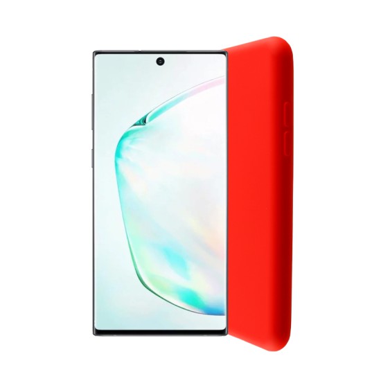 LIME ΘΗΚΗ SAMSUNG NOTE 10 N970F 6.3" VELVET TPU 4 SIDE RED
