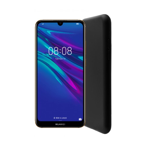 LIME ΘΗΚΗ HUAWEI Y6 2019/Y6 PRO 2019 6.09" VELVET TPU 4 SIDE BLACK