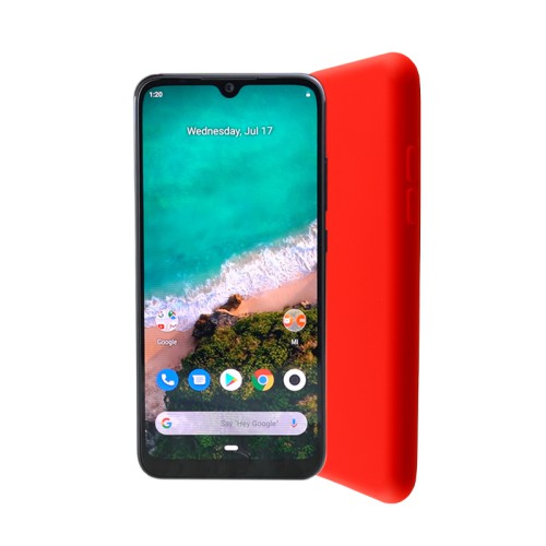 LIME ΘΗΚΗ XIAOMI MI A3 6.01" VELVET TPU 4 SIDE RED