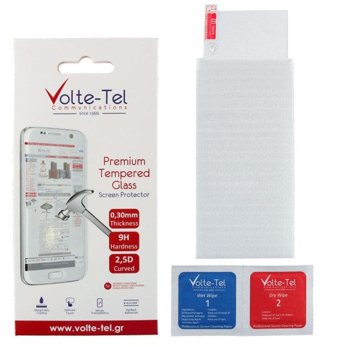 VOLTE-TEL TEMPERED GLASS ALCATEL 1V 2019 5001D 5.5" 9H 0.30mm 2.5D FULL GLUE