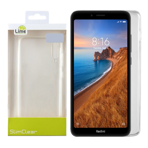 LIME ΘΗΚΗ XIAOMI REDMI 7A 5.45" SLIMCLEAR TPU CAMERA GUARD ΔΙΑΦΑΝΗ
