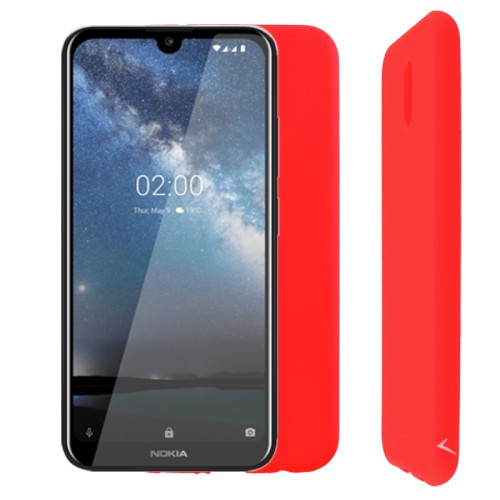 VOLTE-TEL ΘΗΚΗ NOKIA 2.2 5.71" SILICON TPU CAMERA GUARD RED