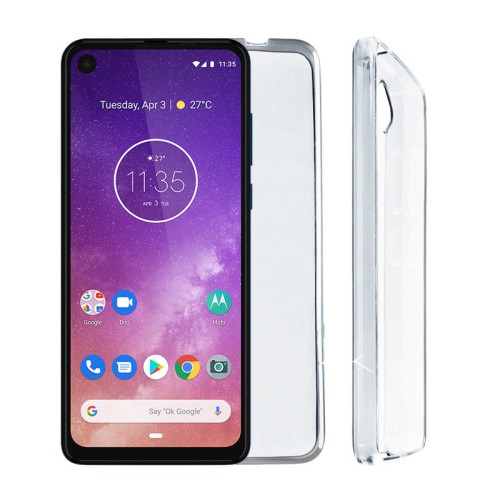 VOLTE-TEL ΘΗΚΗ MOTOROLA ONE VISION 6.3" SLIMCOLOR AIR TPU ΔΙΑΦΑΝΗ