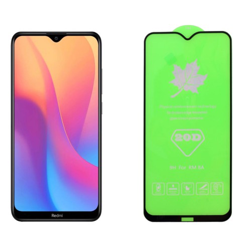IDOL 1991 TEMPERED GLASS XIAOMI REDMI 8A 6.22" 9H 0.25mm 20D FULL GLUE SEMI CURVED BLACK