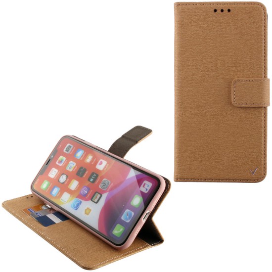 VOLTE-TEL ΘΗΚΗ IPHONE 11 PRO 5.8" ALLURE MAGNET BOOK STAND CLIP GOLD