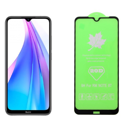 IDOL 1991 TEMPERED GLASS XIAOMI REDMI NOTE 8T 6.3in 9H 0.25mm 20D FULL GLUE SEMI CURVED BLACK