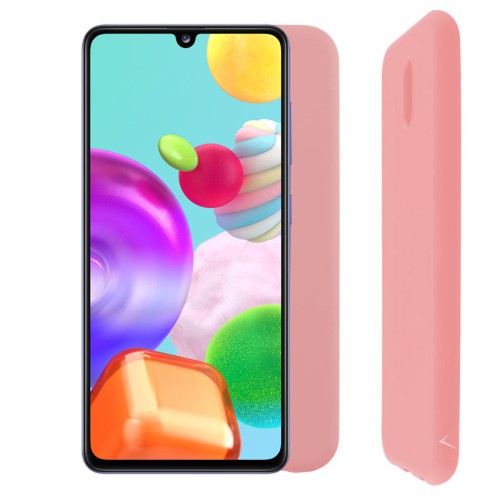 VOLTE-TEL ΘΗΚΗ SAMSUNG A41 A415 6.1" SILICON TPU CAMERA GUARD PINK