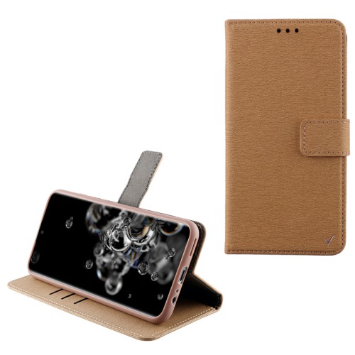 VOLTE-TEL ΘΗΚΗ SAMSUNG S20 ULTRA G988 6.9" ALLURE MAGNET BOOK STAND CLIP GOLD