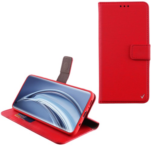 VOLTE-TEL ΘΗΚΗ XIAOMI MI 10 5G 6.67" ALLURE MAGNET BOOK STAND CLIP RED