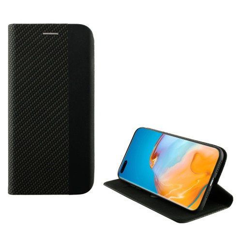 IDOL 1991 ΘΗΚΗ HUAWEI P40 6.1" ELITE ANTI-RFID BOOK STAND BLACK