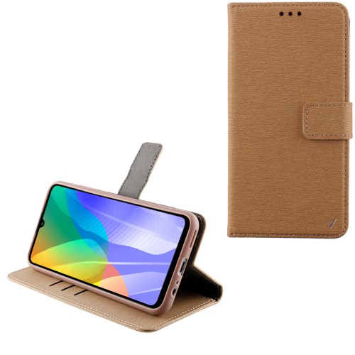 VOLTE-TEL ΘΗΚΗ HUAWEI Y6P 6.3" ALLURE MAGNET BOOK STAND CLIP GOLD