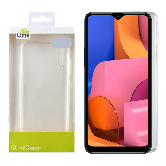 LIME ΘΗΚΗ SAMSUNG A20s A207 6.5" SLIMCLEAR TPU CAMERA GUARD ΔΙΑΦΑΝΗ