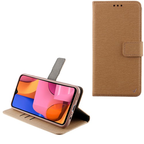 VOLTE-TEL ΘΗΚΗ SAMSUNG A20s A207 6.5" ALLURE MAGNET BOOK STAND CLIP GOLD