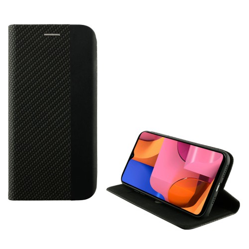 IDOL 1991 ΘΗΚΗ SAMSUNG A20s A207 6.5" ELITE ANTI-RFID BOOK STAND BLACK
