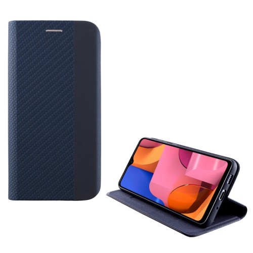 IDOL 1991 ΘΗΚΗ SAMSUNG A20s A207 6.5" ELITE ANTI-RFID BOOK STAND BLUE