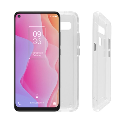 VOLTE-TEL ΘΗΚΗ TCL 10L 6.53" TPU+PC RUGGED WHITE TRANSPARENT