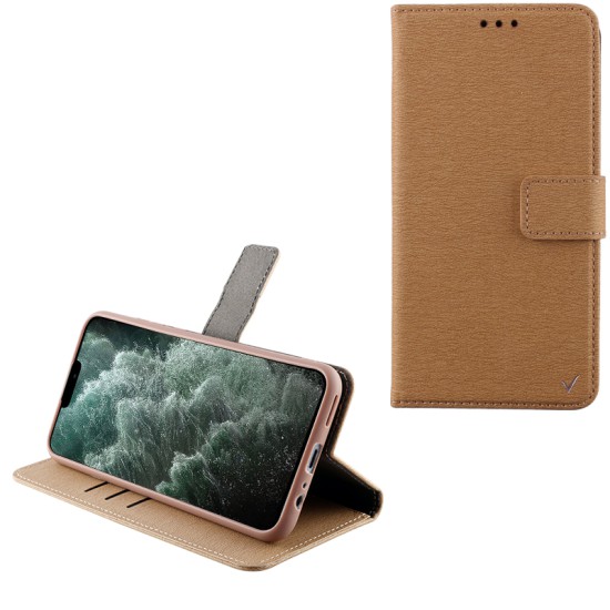 VOLTE-TEL ΘΗΚΗ IPHONE 12 PRO MAX 6.7" ALLURE MAGNET BOOK STAND CLIP GOLD