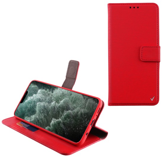 VOLTE-TEL ΘΗΚΗ IPHONE 12 PRO MAX 6.7" ALLURE MAGNET BOOK STAND CLIP RED