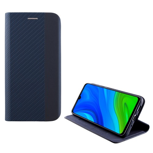 IDOL 1991 ΘΗΚΗ HUAWEI P SMART 2020 6.21" ELITE ANTI-RFID BOOK STAND BLUE