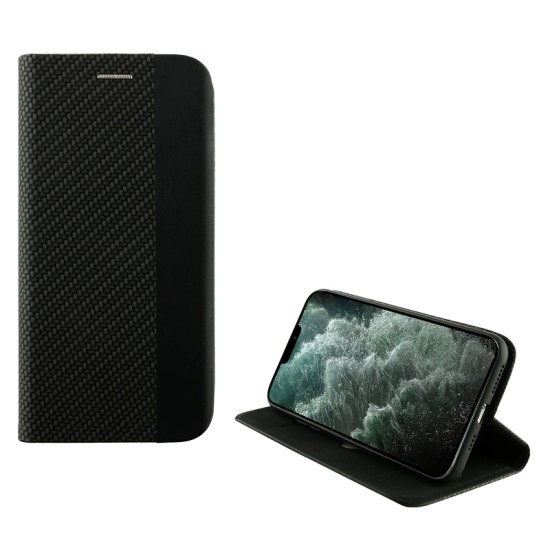 IDOL 1991 ΘΗΚΗ IPHONE 12 PRO MAX 6.7" ELITE ANTI-RFID BOOK STAND BLACK
